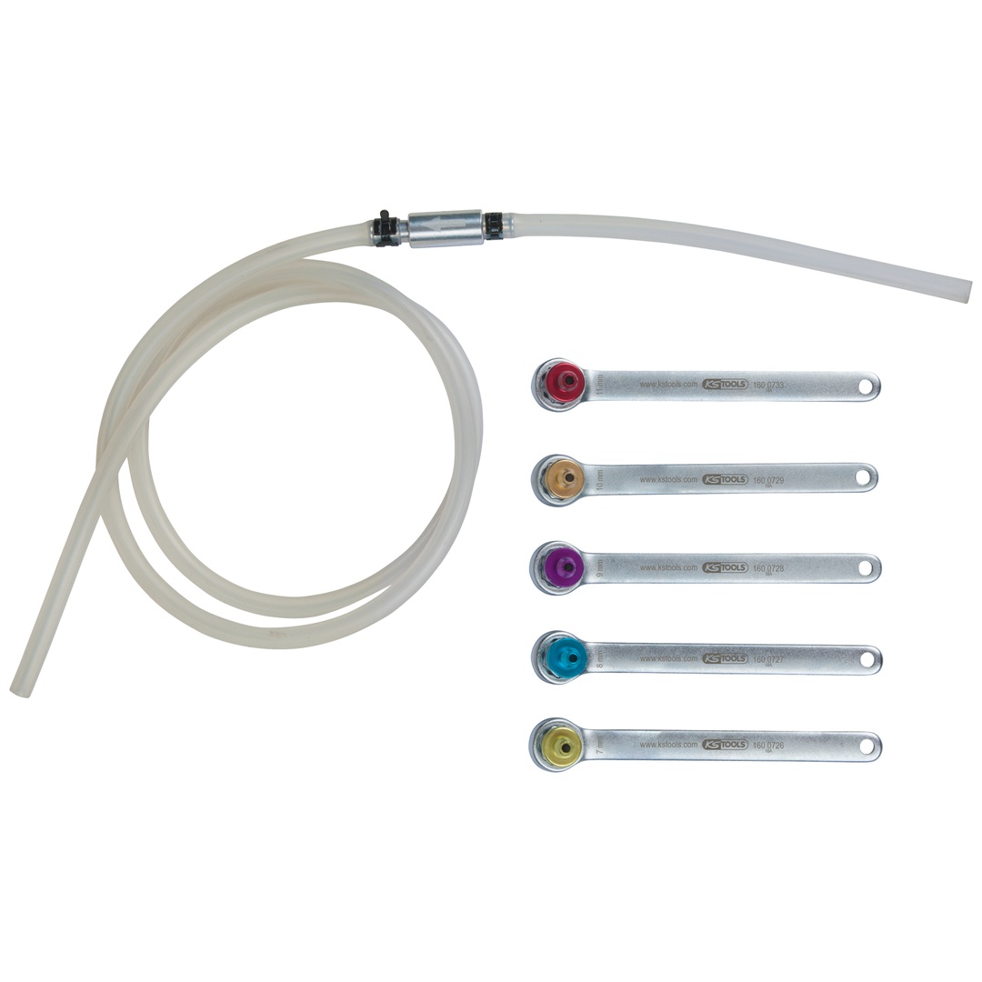 KS Tools Bremsen-Entlüftungsschlüssel-Satz, 6-tlg