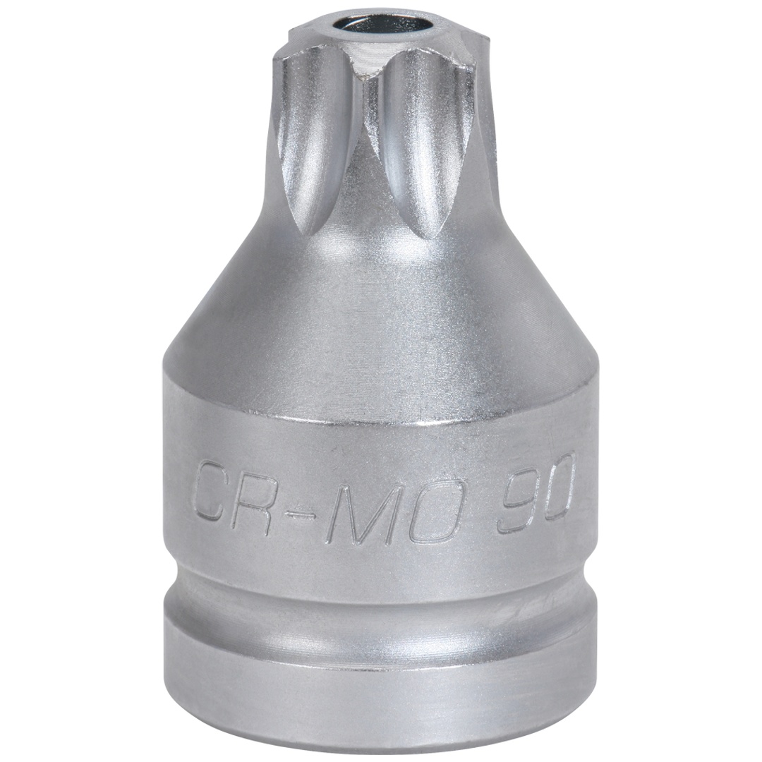 KS Tools 3/4 Kraft-Bit-Stecknuss TX mit Bohrung, kurz, TB80