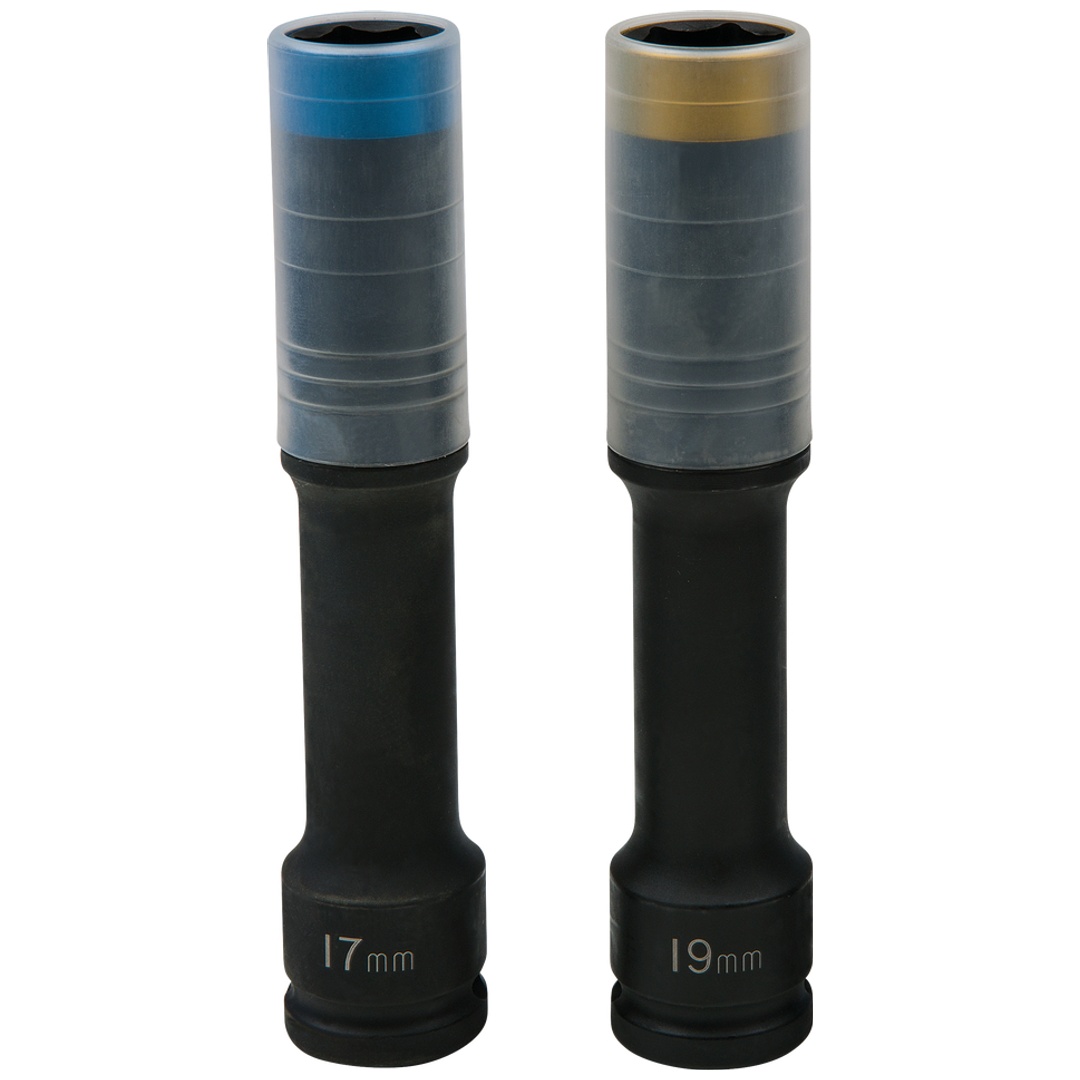 KS Tools SlimPOWER Impact-Stecknuss-Satz, extra lang, 2-tlg., 1/2, 17+19 mm
