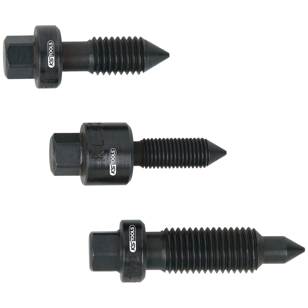 KS Tools Arretierschrauben-Satz zur Zahnstangen-Mittelstellung, 3-tlg