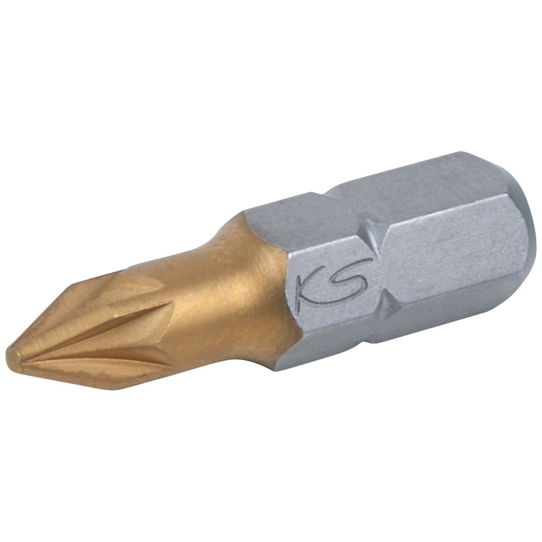 KS Tools 1/4 TiN Bit, 25 mm, PZ2, 5er Pack