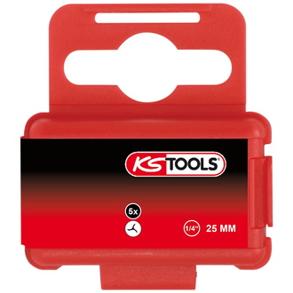 KS Tools 1/4" Bit TRIWING, 25 mm, #10, 5er Pack