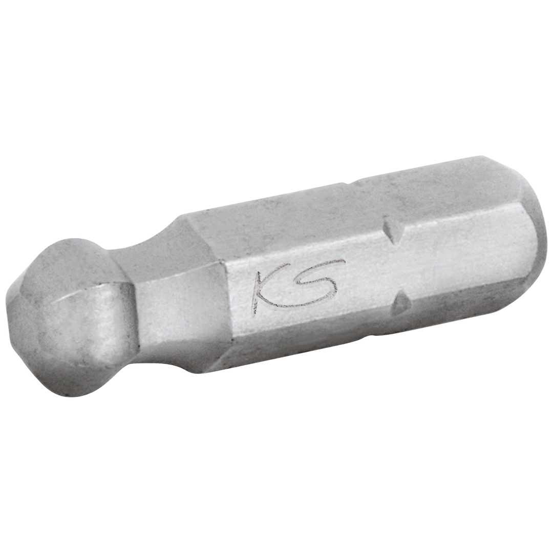 KS Tools 1/4 Bit Innensechskant, 25 mm, Kugelkopf, 4 mm
