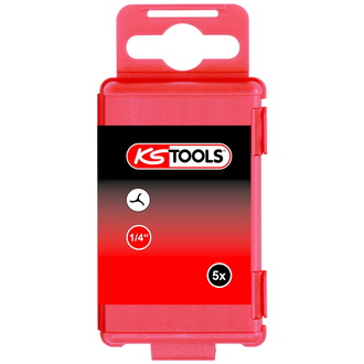 KS Tools 1/4" Bit TRIWING, 75 mm, #1, 5er Pack