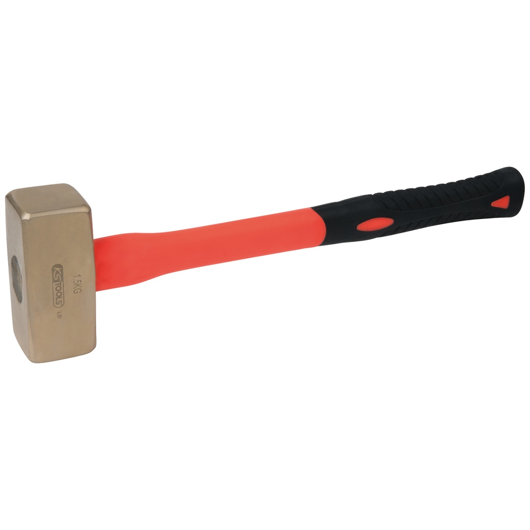 KS Tools BRONZEplus Fäustel 1250 g, mit Fiberglasstiel