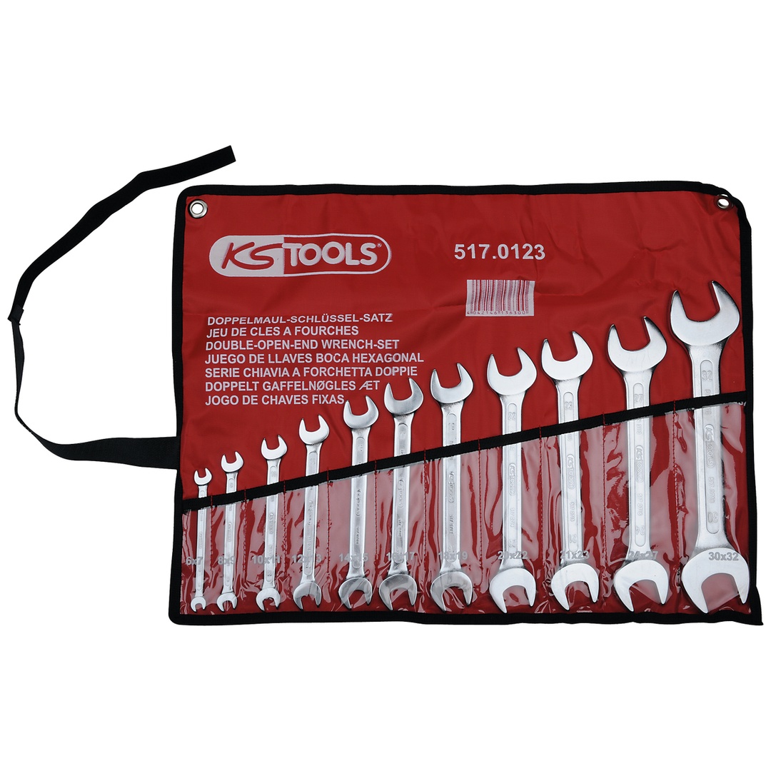 KS Tools Doppel-Maulschlüssel-Satz, 11-tlg, 6x7-30x32 mm