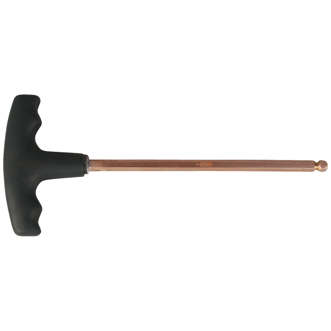 KS Tools BERYLLIUMplus Innensechskant-Winkelstiftschlüssel, T-Griff 6 mm ,mit Kugelkopf