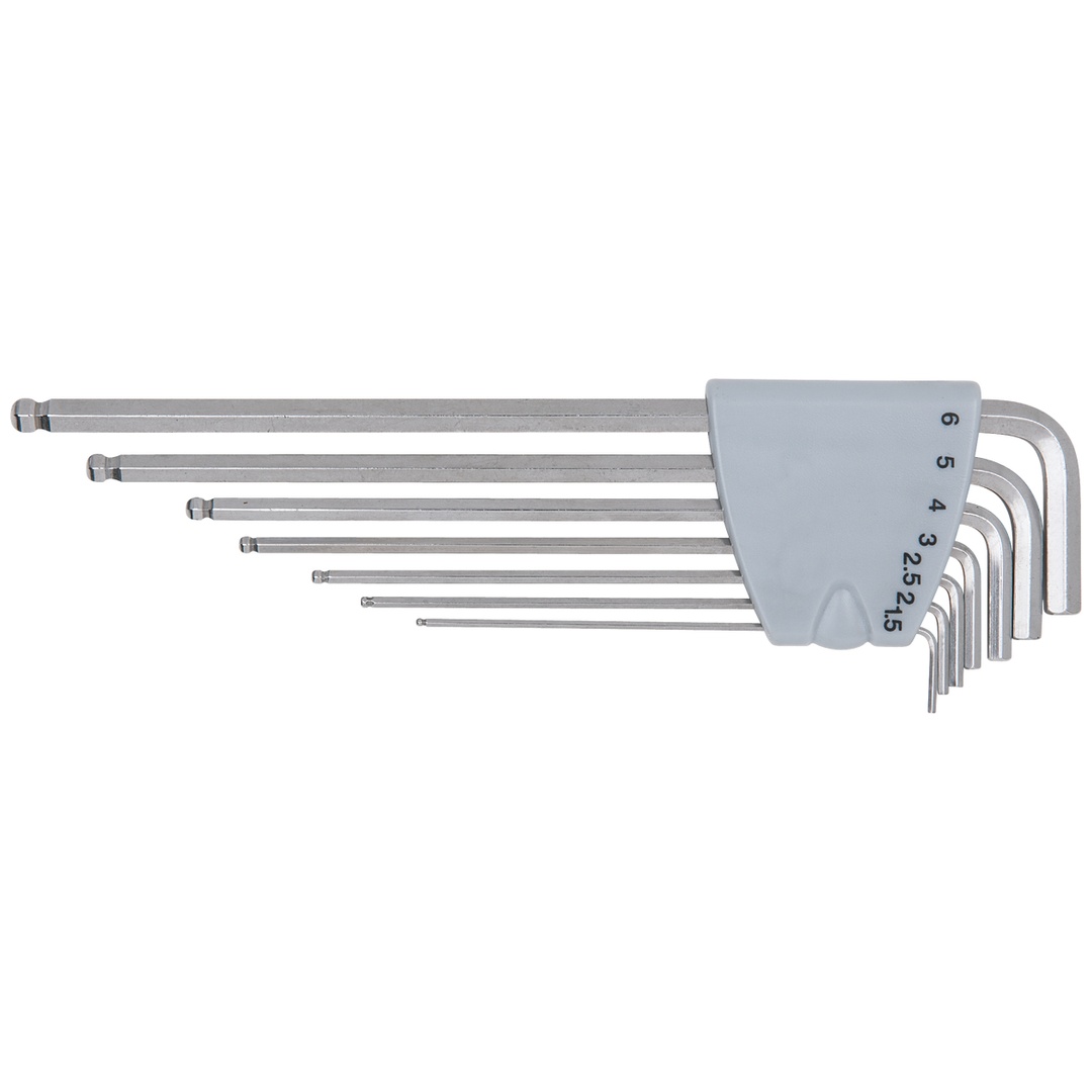 KS Tools EDELSTAHL Innen6kant-Winkelstiftschlüssel-Satz XL, 7-tlg