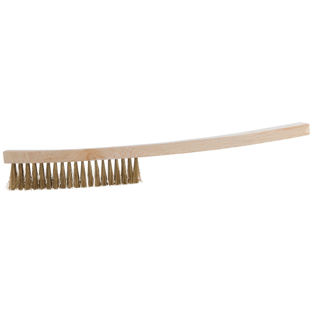 KS Tools BRONZEplus Drahtbürste, Zinnbronzedraht, gewellt, 5 Reihen
