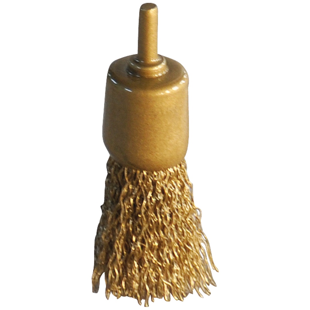 KS Tools BRONZEplus Pinselbürste, Draht, gewellt, Ø 26 mm