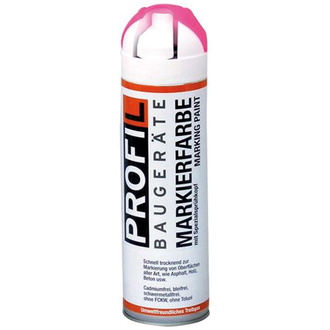 PROFIL Baustellenmarkierspray 500ml neonrot