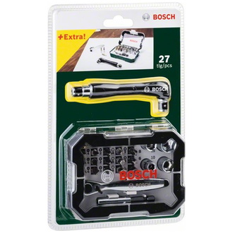 Bosch Schraubendreher-Bit-Set inklusive Ratsche, 26-tlg.