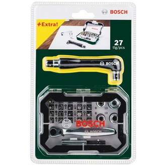 Bosch 26 + 1-tlg. Schrauberbit-Set mit Ratsche