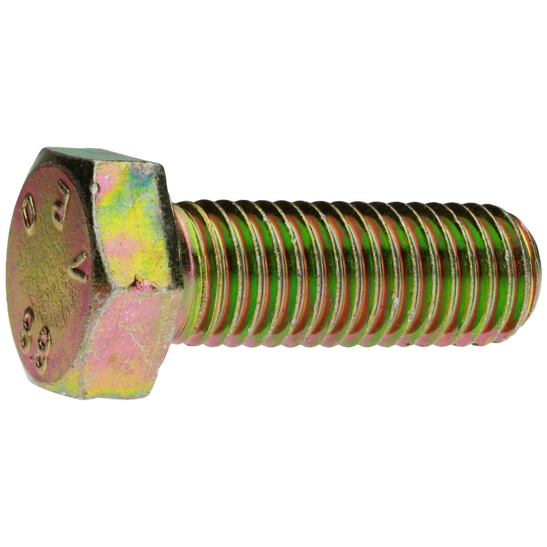 Reidl DIN 933 Sechskantschraube mit Gewinde bis Kopf M 10 x 45 8.8 verzinkt gelb chrom.
