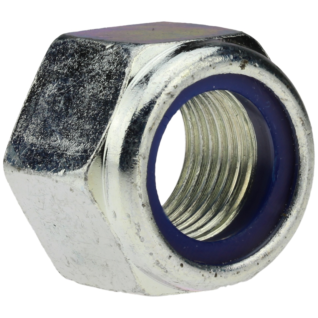 Reidl DIN 982 Sechskantmuttern mit Klemmteil Feingewinde M 10 x 1, 10 verzinkt, hohe Form, nichtmetall. Einsatz