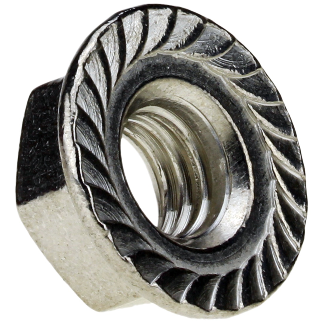 Reidl DIN 6923 Sechskantmuttern mit Flansch M 10, A2 blank, Sperrverzahnung