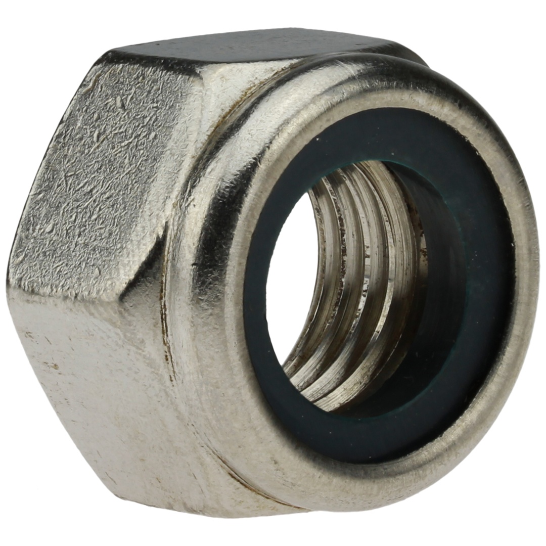 Reidl DIN 985 Sechskantmuttern mit Klemmteil, M 22,  A2 blank, niedrige Form