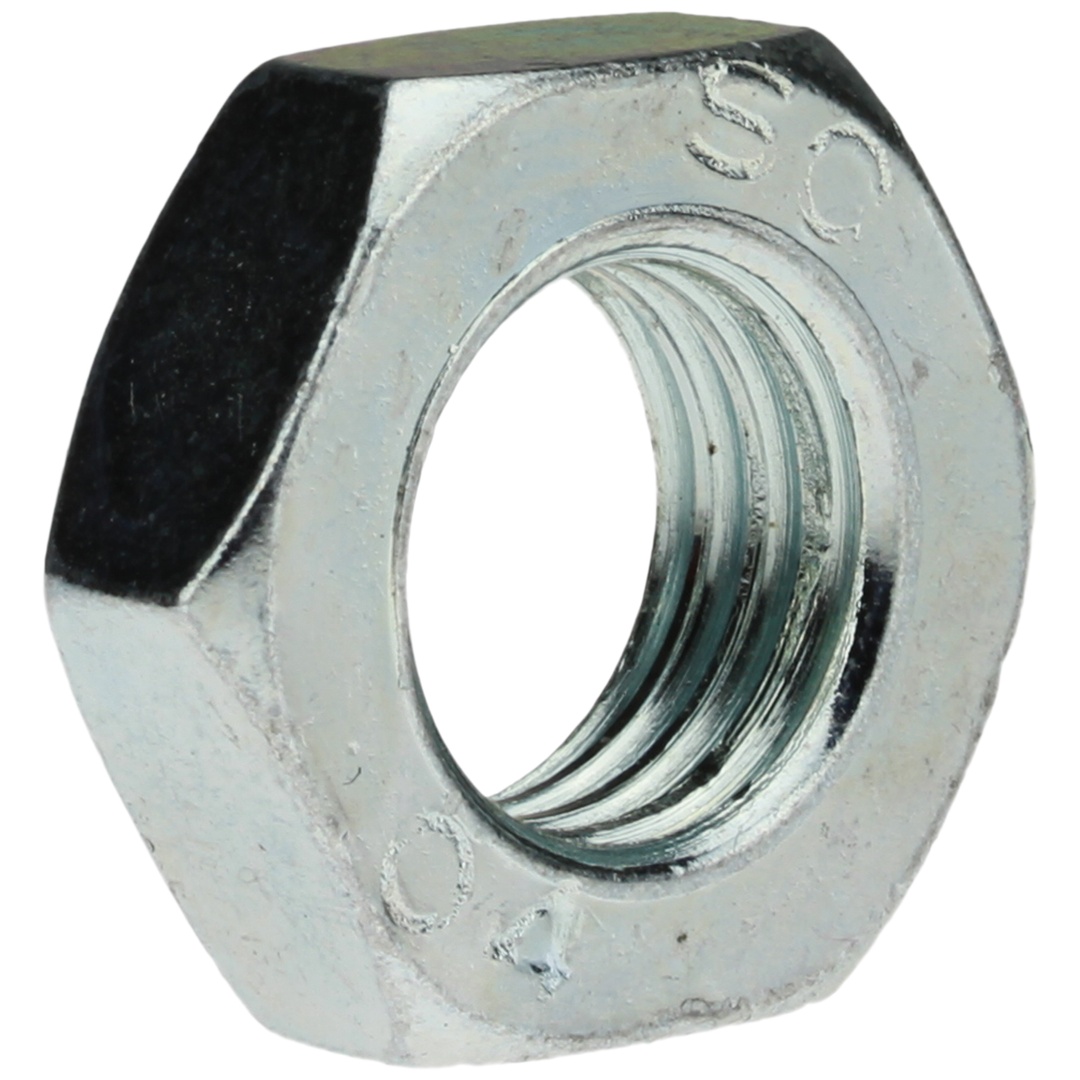 Reidl DIN 936 Sechskantmutter niedrige Form mit Fase, Feingewinde M 14x1,5 17 H galv. verzinkt farblos