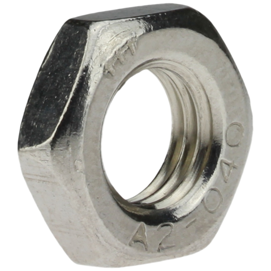 Reidl ISO 8675 Sechskantmutter Feingewinde M 14 x 1,5, mit Fase, niedrige Form, A2 blank