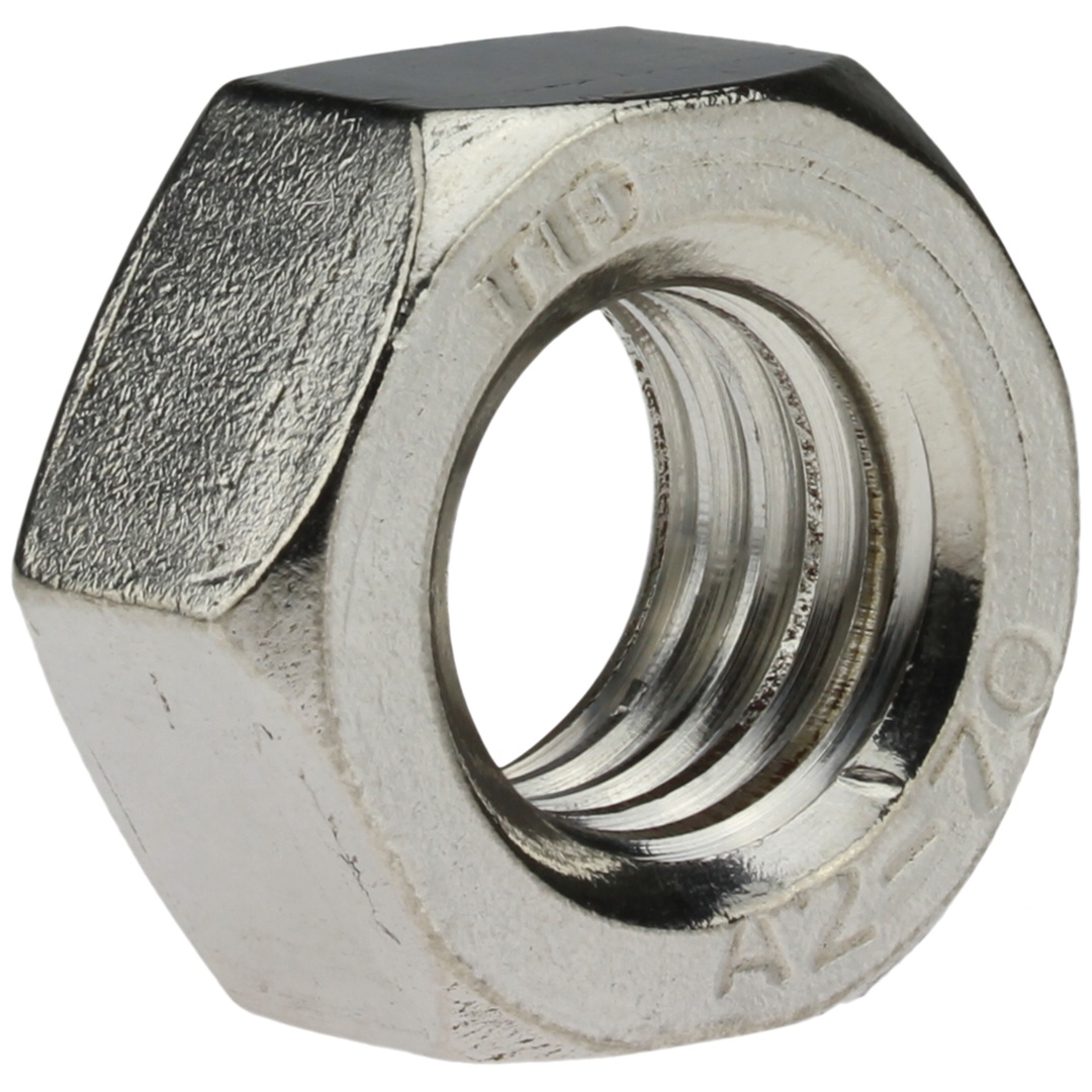 Reidl ISO 4032 Sechskantmuttern, M 20, A2 blank, SW 30, Linksgewinde