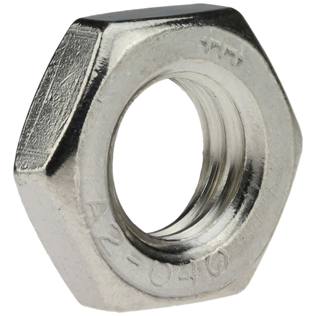 Reidl ISO 4035 Sechskantmutter M 14, mit Fase, niedrige Form, A2 blank
