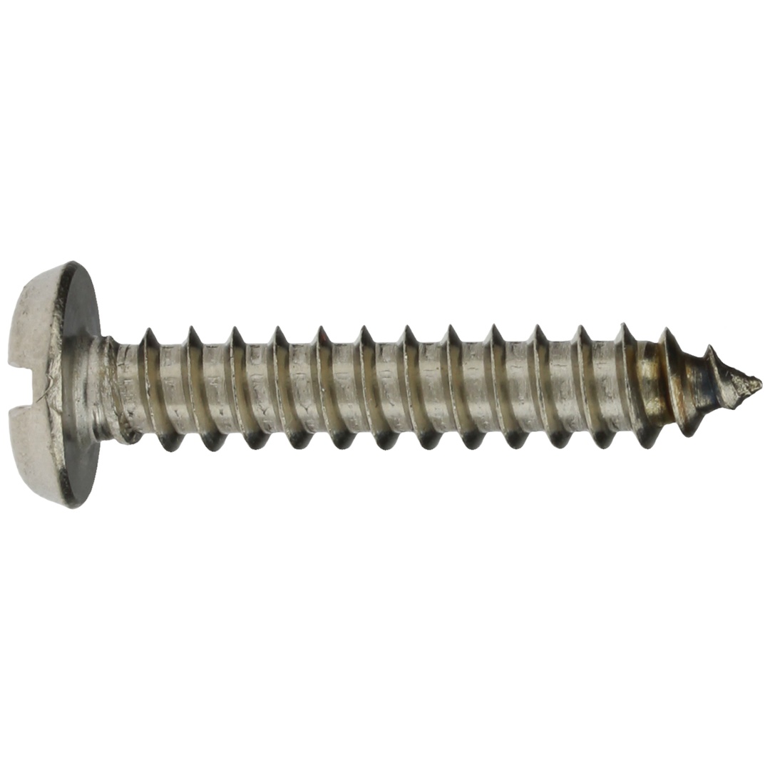 Reidl DIN 7971 Zylinder-Blechschrauben mit Schlitz, 6,3 x 22, A2 blank, Form C