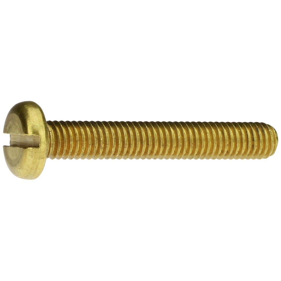 Reidl DIN 85 Flachkopfschrauben mit Schlitz M 4 x 10, Messing blank