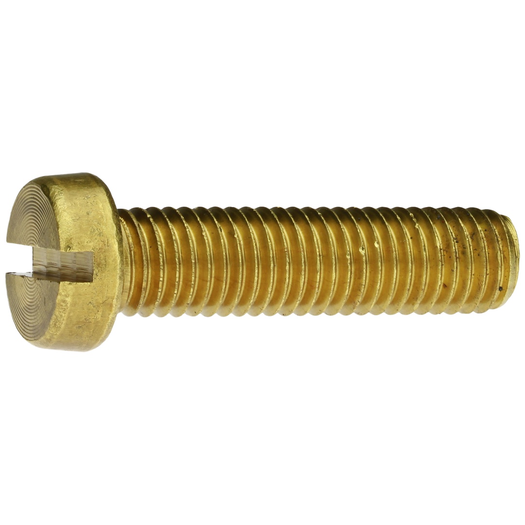 Reidl DIN 84 Zylinderschrauben mit Schlitz 6x70mm Messing blank