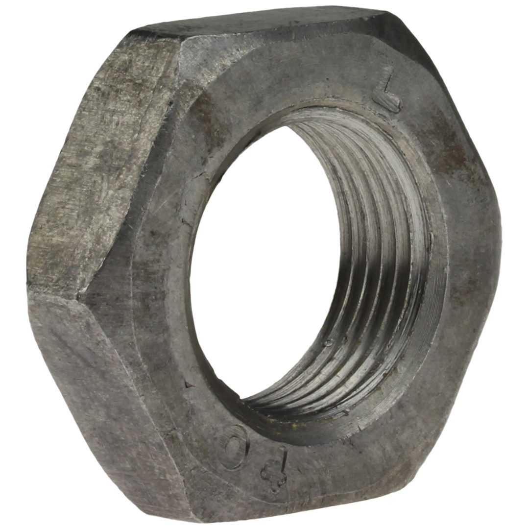 Reidl DIN 439 Sechskantmuttern, Feingewinde M30x1,5, niedrige Form, mit Fase Form B, 04 Au verzinkt, Gewindesteigung 1,5 mm, ~15 mm