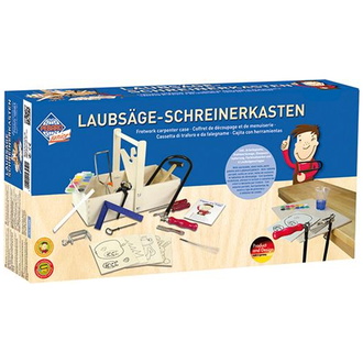 Laubsäge-Schreinerkasten mit Stahlwerkzeugen