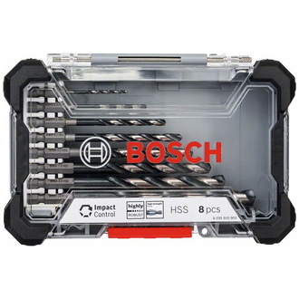 Bosch 8-tlg. Impact Control HSS-Bohrer-Set