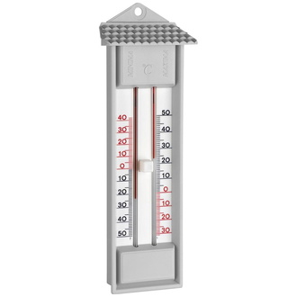 TFA Thermometer Maxima-MinimaKunststoff, grau