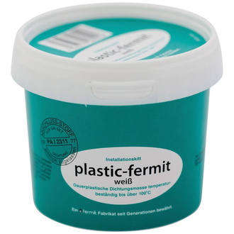 Fermit Dichtungsmasse plastik- fermit, weiß, 1/4 kg-Dose