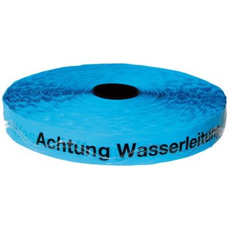 Ortungsband 250 m Achtung Wasserleitung blau