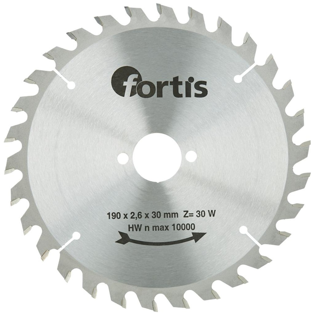 Fortis HW-Kreissägeblatt 190 x 2,4 x 30 mm Z30W