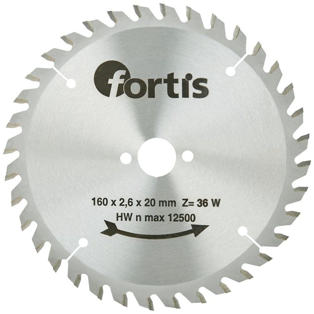 Fortis HW-Kreissägeblatt 160 x 2,8 x 20 mm Z36W