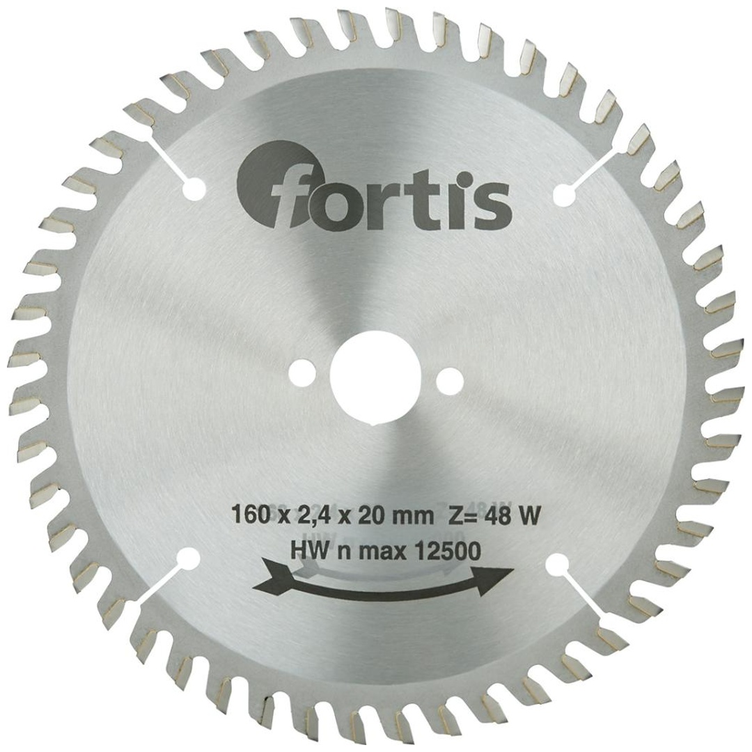 Fortis HW-Kreissägeblatt 160 x 2,8 x 20 mm Z48W