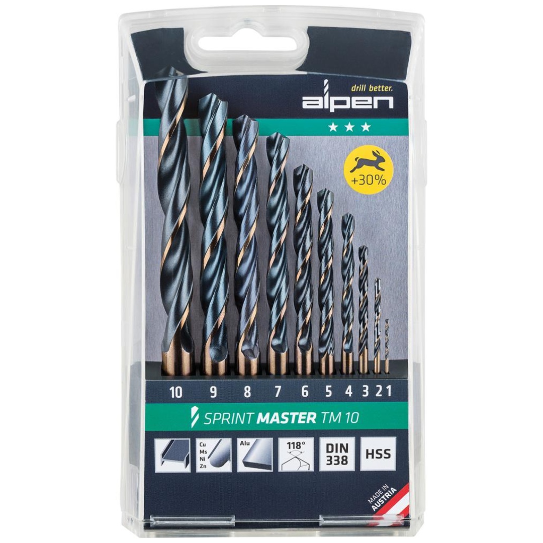 Alpen-Maykestag Spiralbohrer D338N HSS 1,0-10,0 - 1 mm stg.