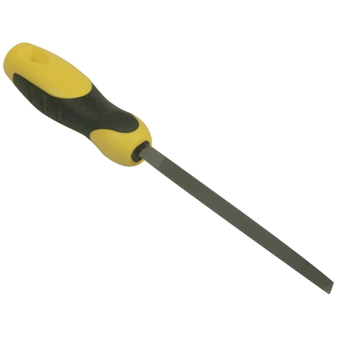 Stanley Dreikantfeile mit Heft, Hieb 1, 200 mm
