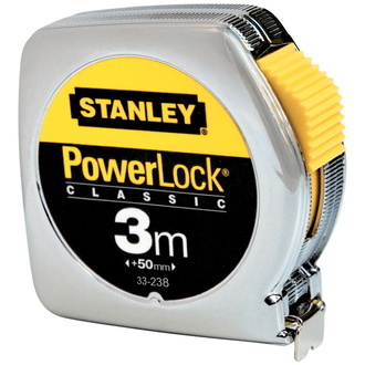 Stanley Bandmaß Powerlock Kunststoff 3 m / 19 mm , Art.Nr. 0-33-041