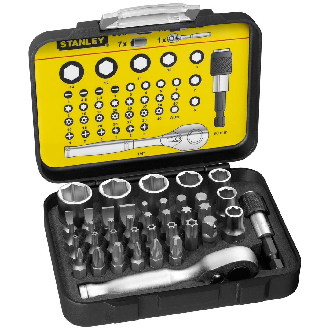 Stanley Bit-Satz 39-tlg. Bithalter + Miniknarre
