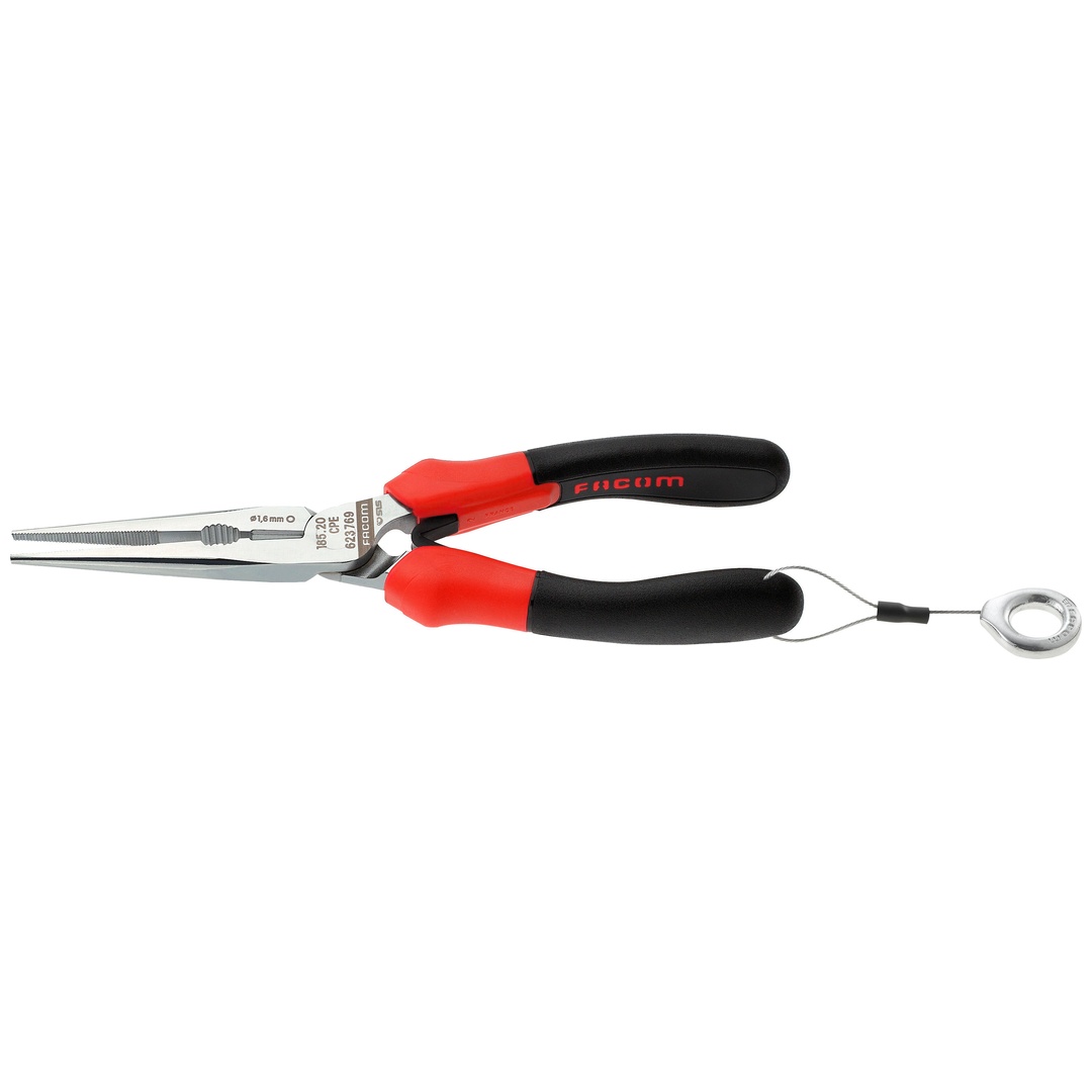 FACOM Flachrundzange SLS 200 mm, lange gerade Backen