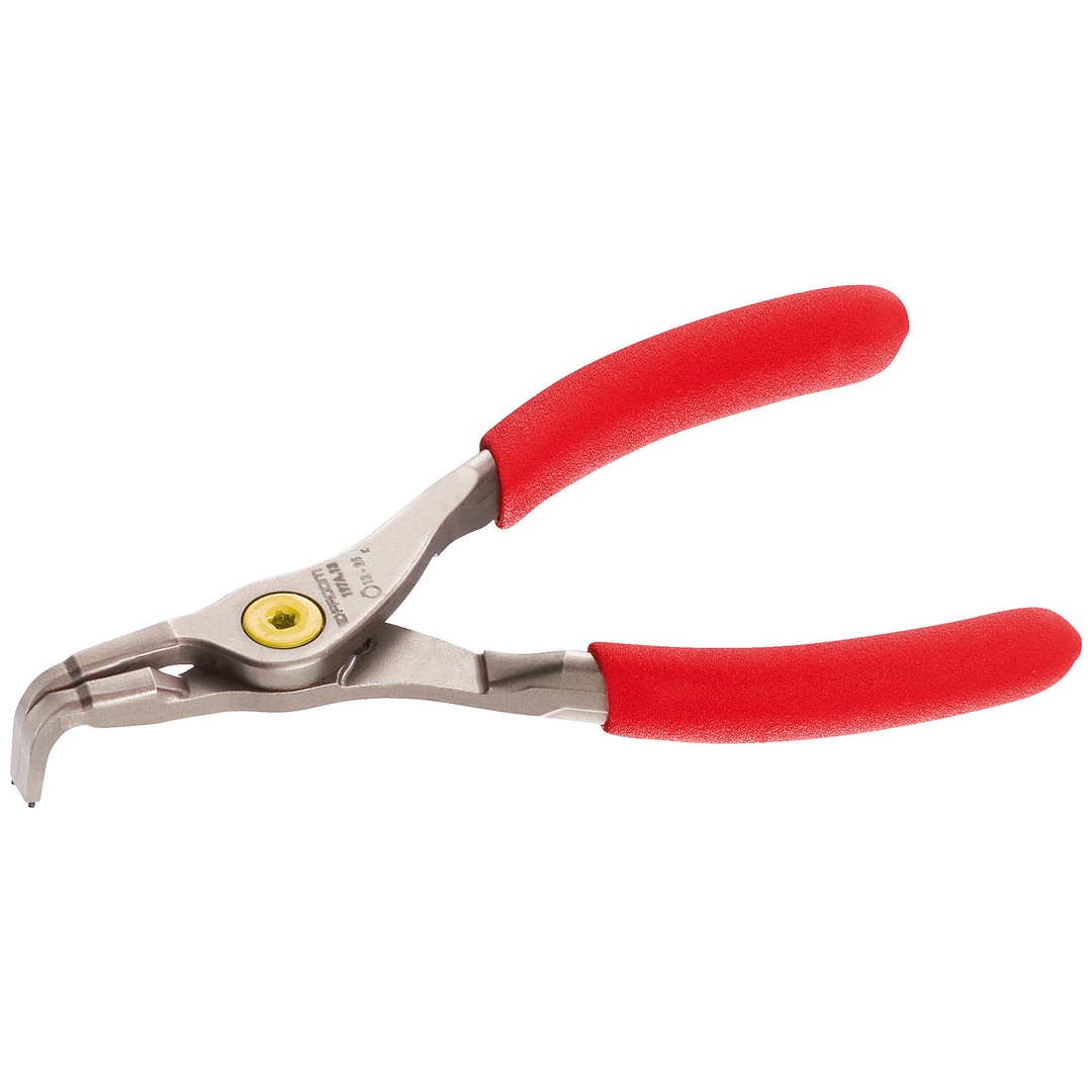 FACOM Zange für Sicherungsringe mit Außenspannung, 90° gebogen, verchromt, ergonomische Überzüge, Ø Spitze 0,9 mm, Ringweite 3 - 10 mm