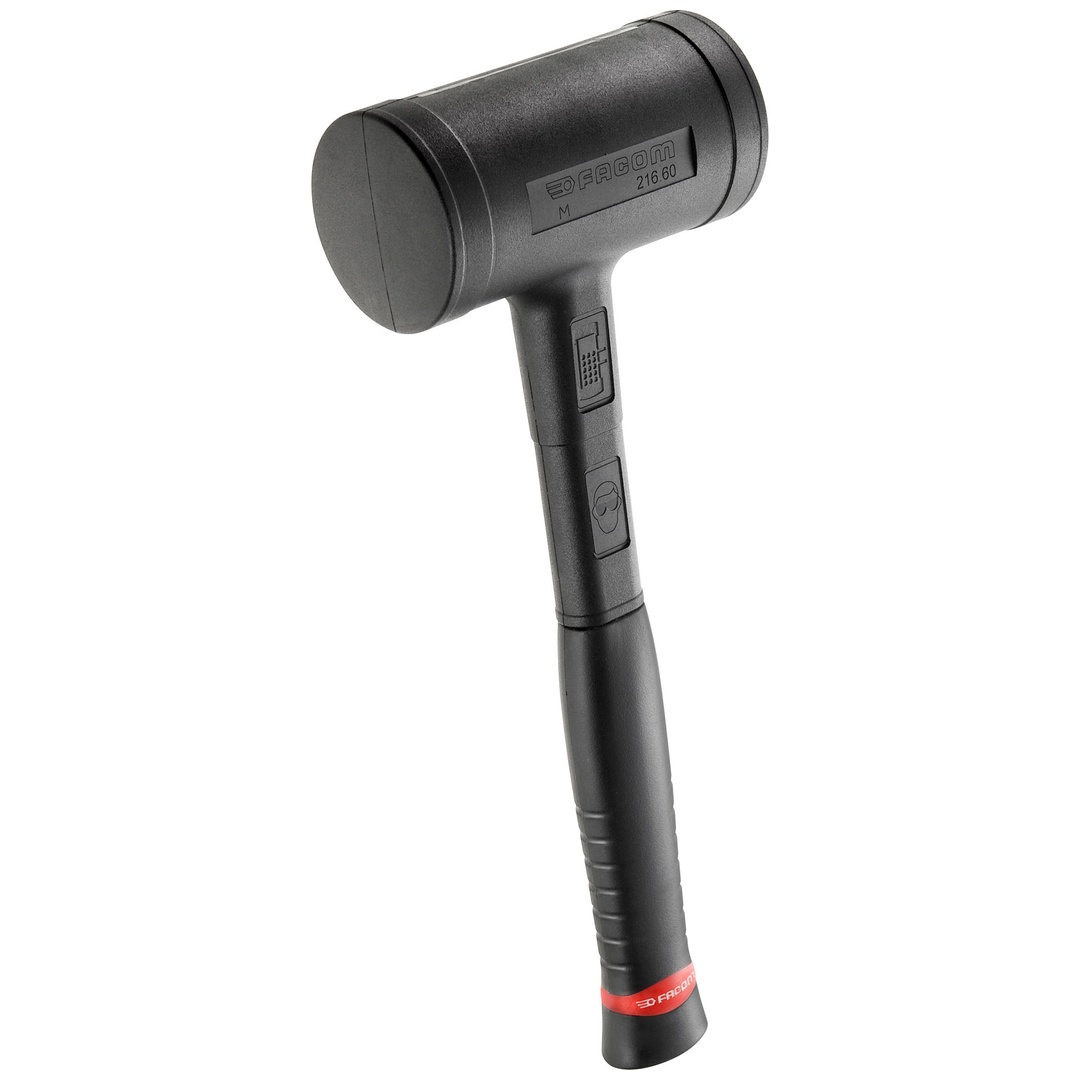 FACOM Einblock-Hammer, rückschlagfrei 60 mm, Stahl-Stiel
