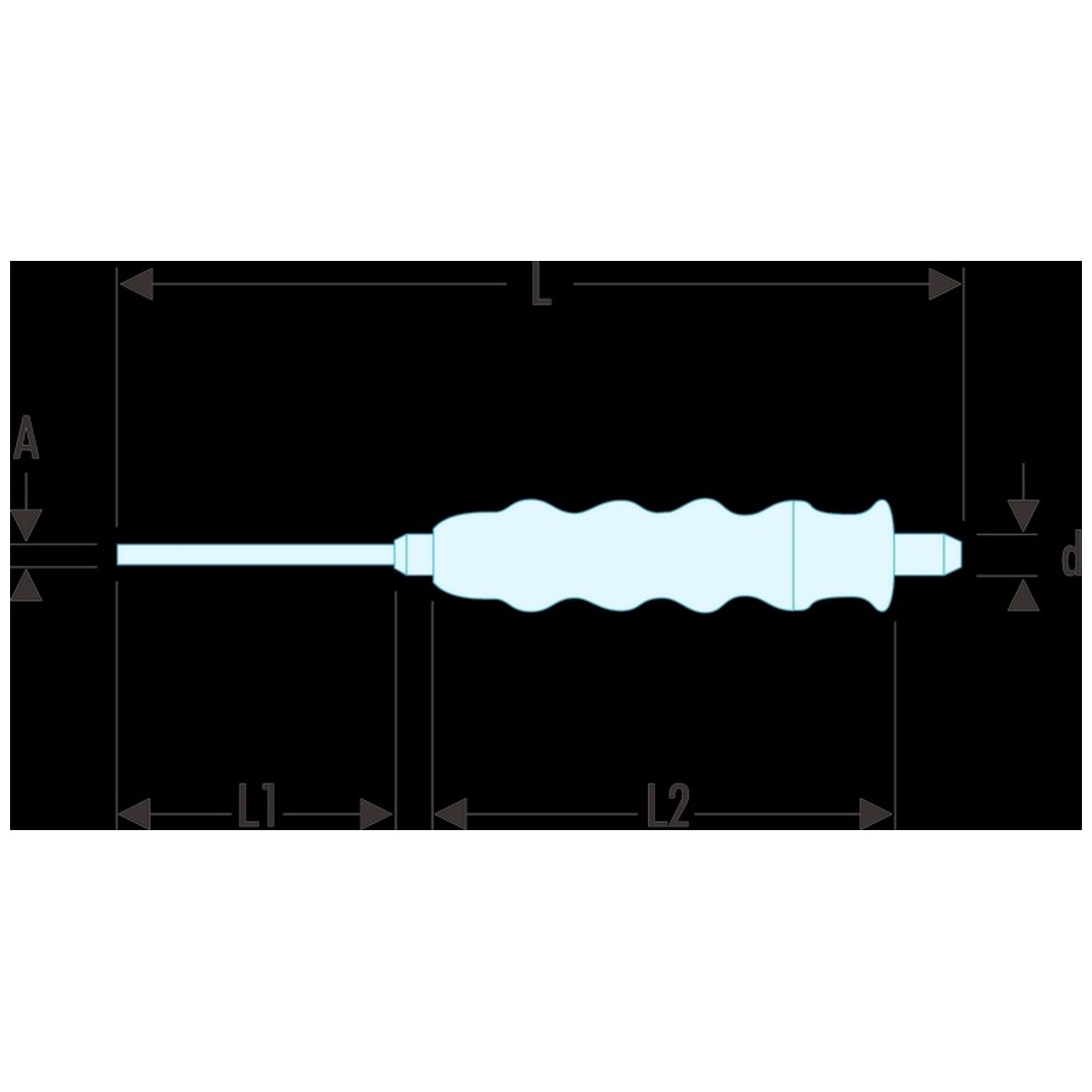 FACOM Körner mit Handgriff Spitze 2,5 mm