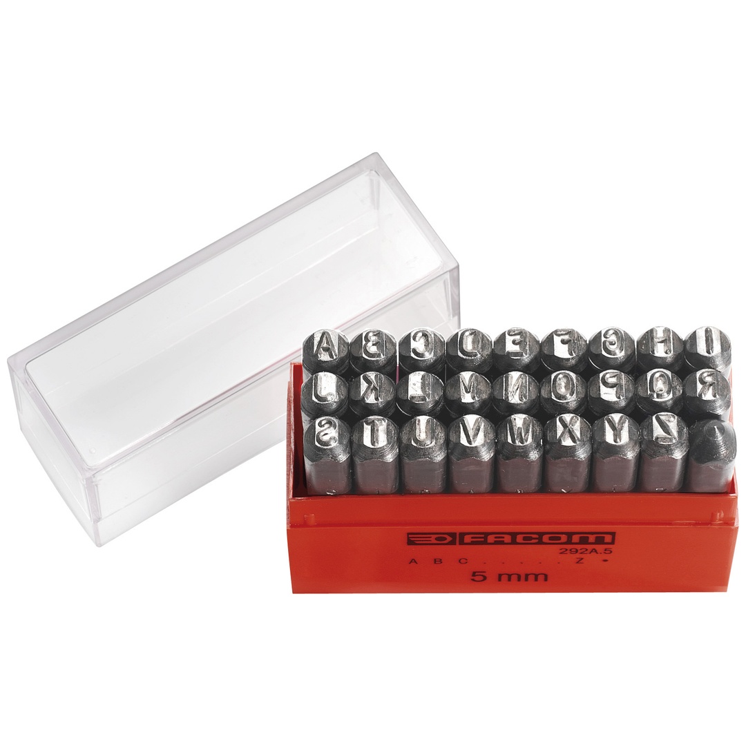 FACOM Schlagbuchstaben A - Z, 4 mm, 27-tlg.
