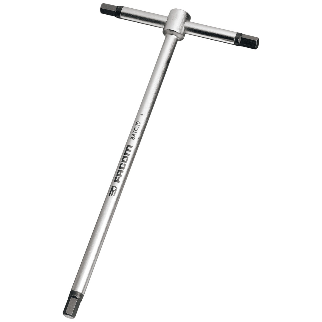 FACOM Stiftschlüssel T-Griff Sechskant 8 mm, Enden brüniert