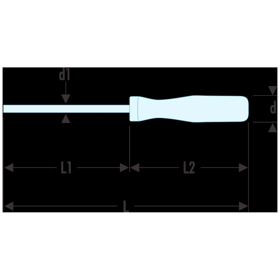 FACOM Schraubendreher ISORYL Schlitz 8 mm
