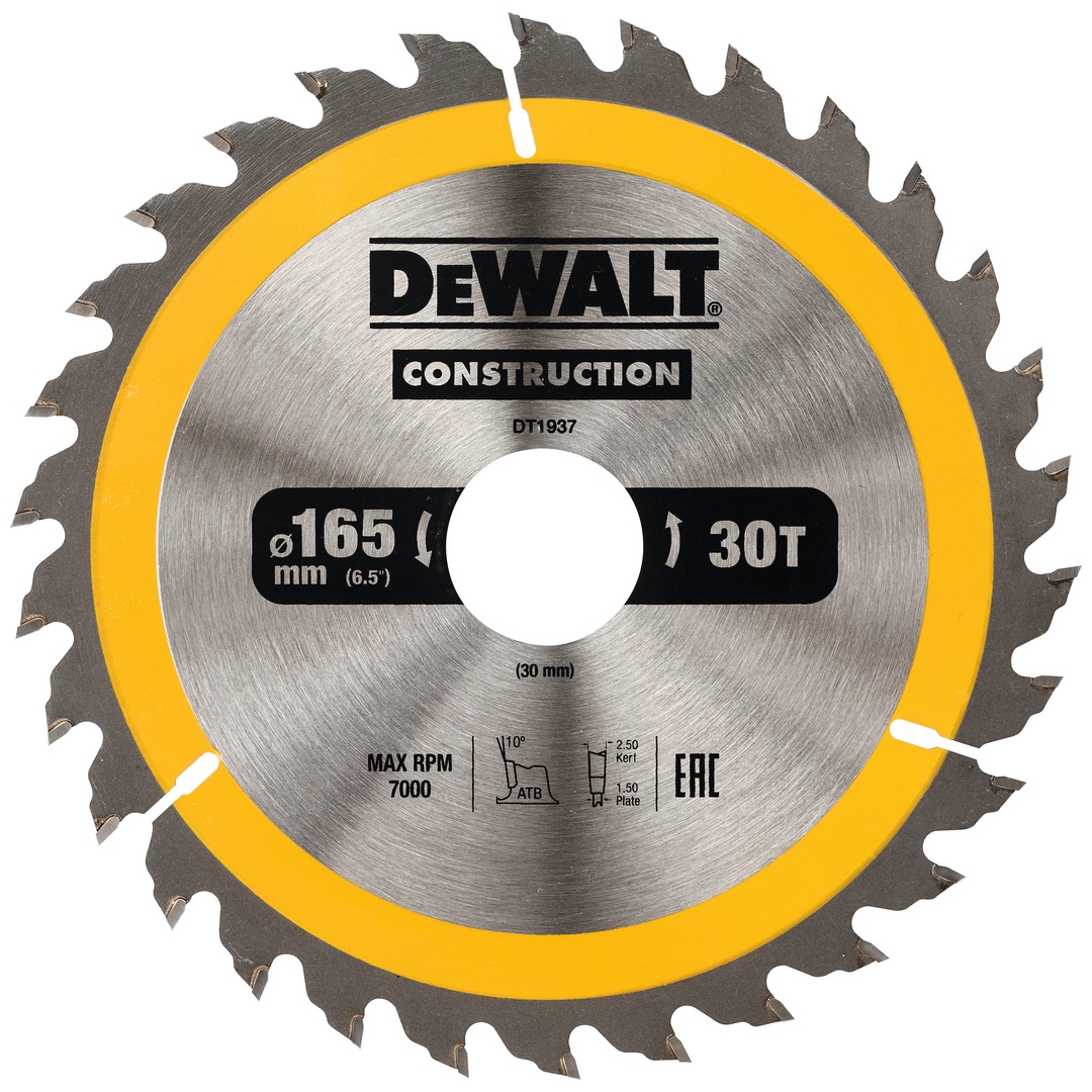 DeWalt Kreissägeblatt Handkr. 165/30 mm 30WZ