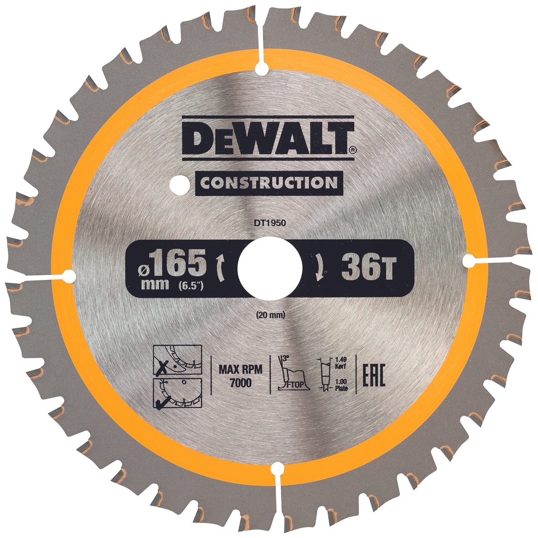 DeWalt Kreissägeblatt Akku 165/20 mm 40WZ
